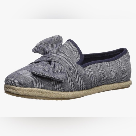 Nautica Shoes - 🆕NEW Nautica Rudder Knot Peacoat Stripe Black Linen Espadrille Flat Loafers 9.5